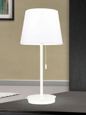 Levný Stolní lampa Ludwig s portem USB bílá