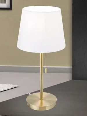 Nejlepší Cena Stolní lampa Ludwig s portem USB bílá/mosaz