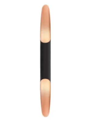 Apodis LED nástěnné světlo, černá/růžová, výška 80 cm, kovové stmívatelné Sleva