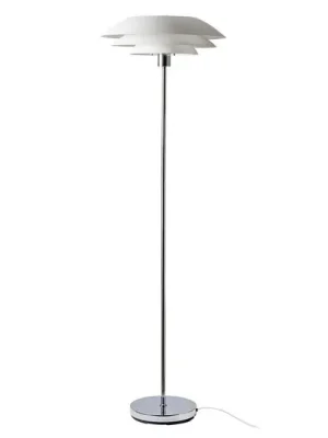 Ověřený Dyberg Larsen DL45 stojací lampa kov Ø 45cm, bílá