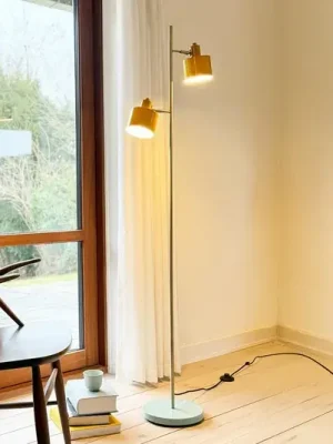 Dyberg Larsen Ocean stojací lampa mosaz/tyrkysová Značkový