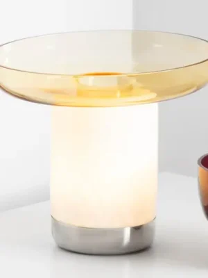 Artemide Bontà LED stolní lampa, žlutá miska Sezónní Sleva