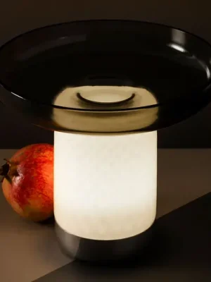 Artemide Bontà LED stolní lampa, šedá miska Horká Nabídka