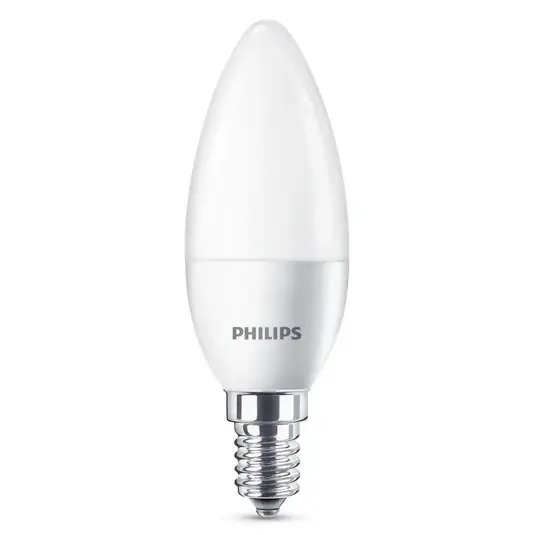Ověřený Philips E14 4,3W 840 LED svíčka žárovka mat