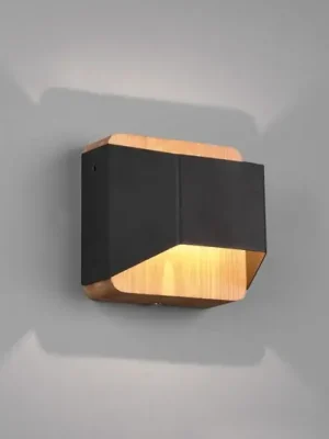 Nástěnné svítidlo Arino LED, černé, šířka 12,2 cm Výhodná Nabídka