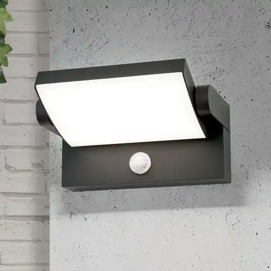 Rychlé Dodání Venkovní nástěnné svítidlo LED Ginger, senzor, antracit, IP54