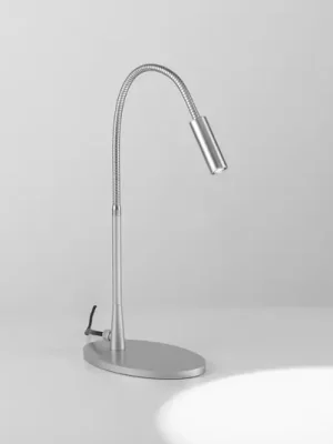 Zlevněný Stolní lampa Egger DLS Zooom LED, ohebné rameno, platinová barva