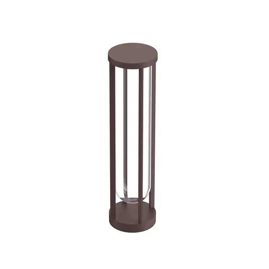 FLOS In Vitro Bollard 2, 2 700 K 60 cm tmavě hnědý Časově Omezené