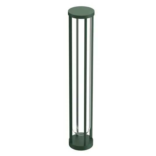 FLOS In Vitro Bollard 3, 2 700 K, 90 cm tmavě zelený Cenový Hit