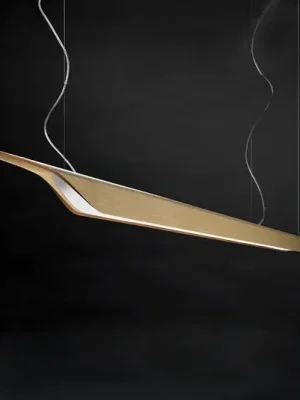 Autentický Foscarini Troag M LED závěsné ze dřeva přírodní