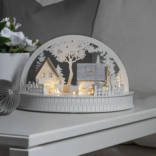 LED silueta Domy a sobi na baterie Top Prodej