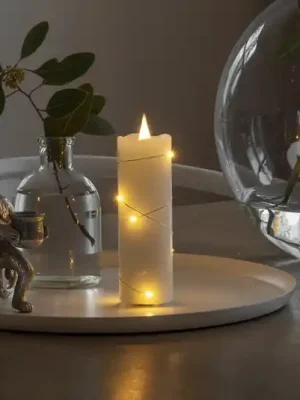 Nejlepší Volba LED vosková svíčka bílá Barva světla teplá bílá 12,7 cm