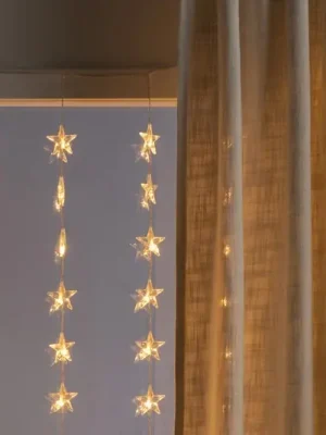 LED světelný závěs Sterne, 120 zdrojů, jantar Sleva