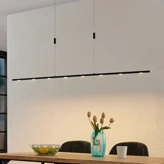 Vysoce Kvalitní Lucande LED závěsné svítidlo Stakato, 180 cm, 8 světel, stmívatelné