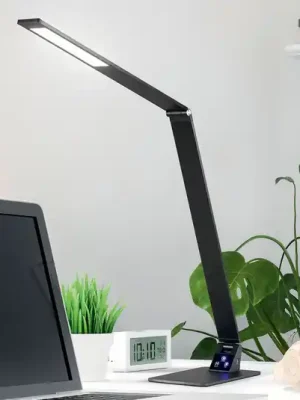 Ihned K Objednání LED stolní lampa Wasp s dotykovým stmívačem, černá