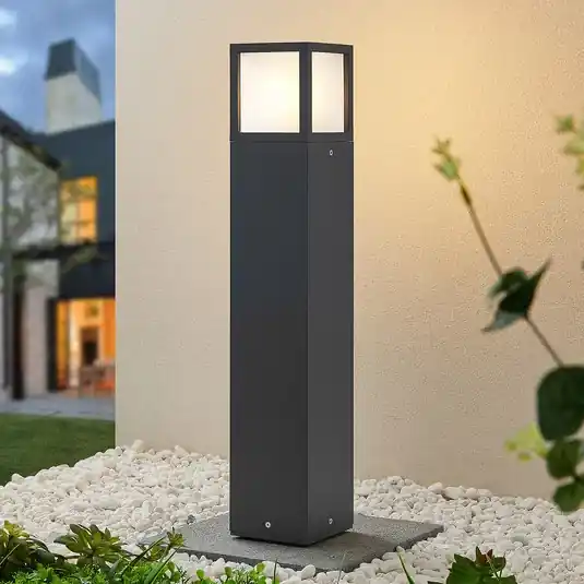 Svítidlo Lucande Dewari, E27, 65 cm, tmavě šedé, IP54 Víkendová Akce
