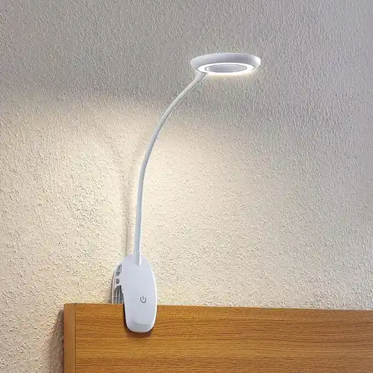 Prios LED svítidlo Harumi, bílé, dobíjecí baterie, USB, výška 51 cm Nejlepší Volba