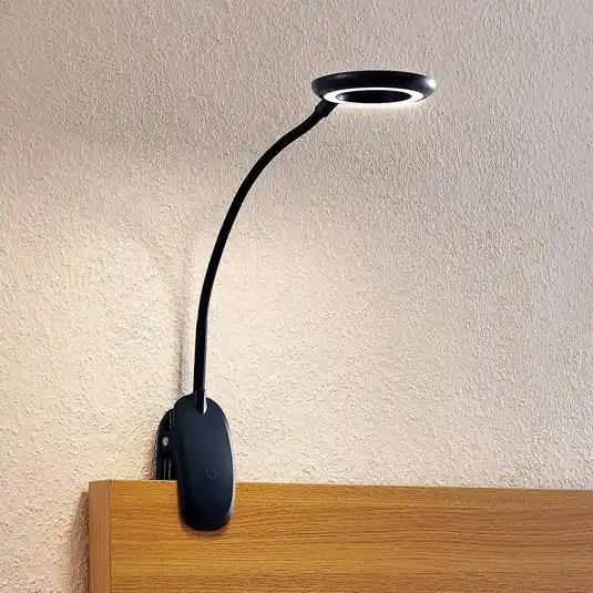 Svítidlo Prios LED Harumi, černé, dobíjecí baterie, USB, 51 cm Horká Nabídka