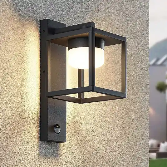 Venkovní nástěnné svítidlo Lucande Timio, stropní svítidlo, senzor, GX53, IP44 Tovární Cena