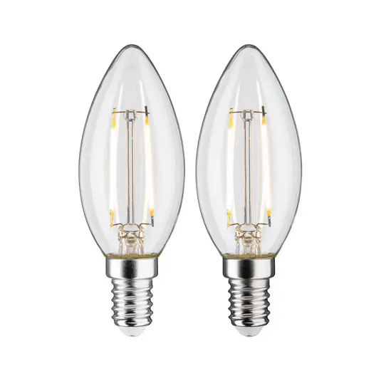 Akční Nabídka Paulmann LED svíčka E14 2,7W 2700K Filament 2ks