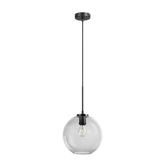 Dyberg Larsen Závěsná lampa Loop 25 cm kouřová/černá Akční Cena