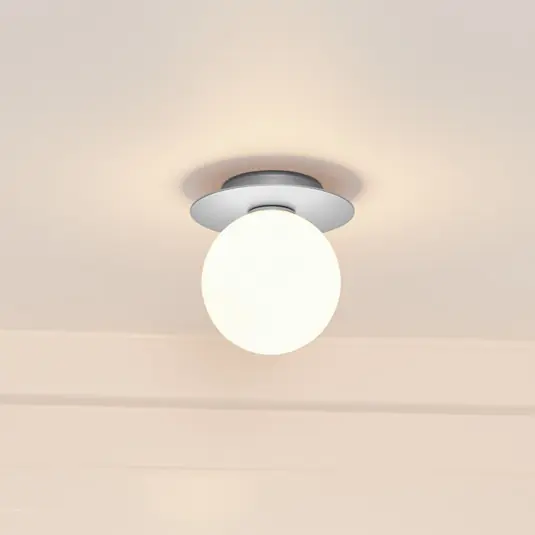 Tovární Cena Nástěnné světlo Nuura Liila 1 Medium, stříbrné/bílé, IP44, G9