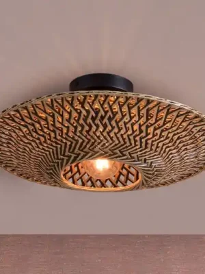 GOOD & MOJO stropní svítidlo Bali, Ø 44 cm, černá/přírodní, bambus Objednat Nyní