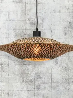 Závěsná lampa GOOD & MOJO Bali z bambusu, Ø 44 cm Akce