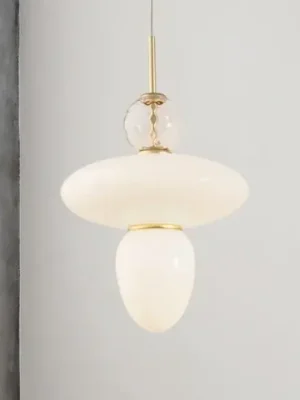 Must-Have Nuura Rizzatto 43 závěsné světlo, mosaz/bílá
