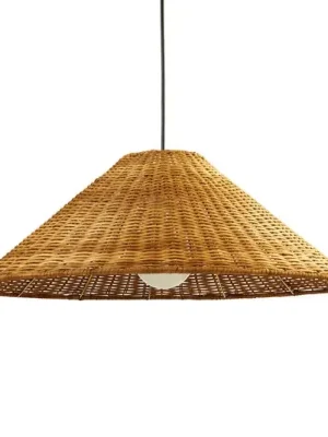 Aktuální LEDS-C4 Caribe závěsné světlo z ratanu, Ø 600 cm