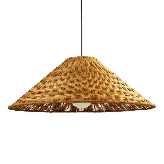 Aktuální LEDS-C4 Caribe závěsné světlo z ratanu, Ø 600 cm