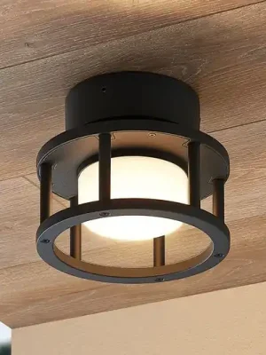 Kup Teď Venkovní stropní svítidlo Lucande Berenike, Ø 17 cm, šedá, GX53