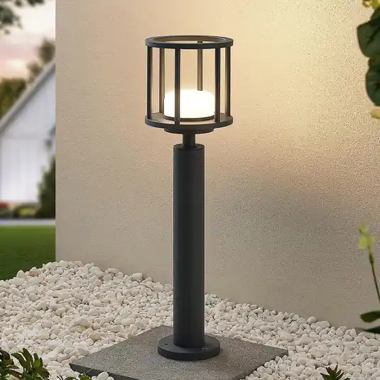Originální Lucande Berenike 60 cm nástěnné svítidlo, tmavě šedá, kov, GX53