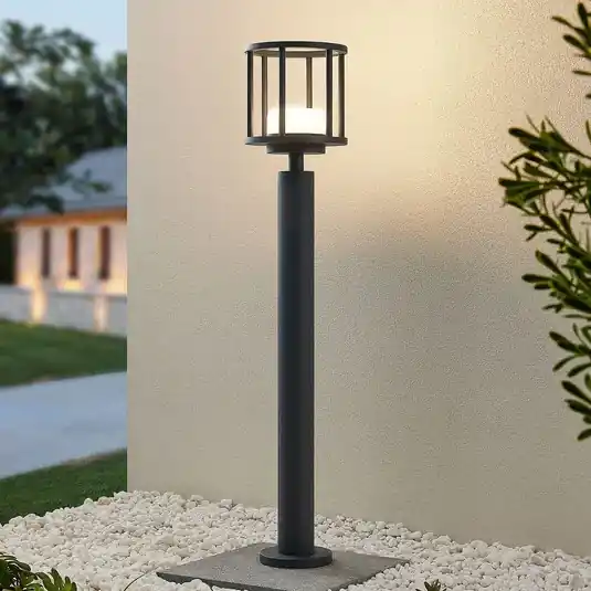 Top Prodej Nástěnné svítidlo Lucande Berenike, 85 cm, tmavě šedá, kov, GX53