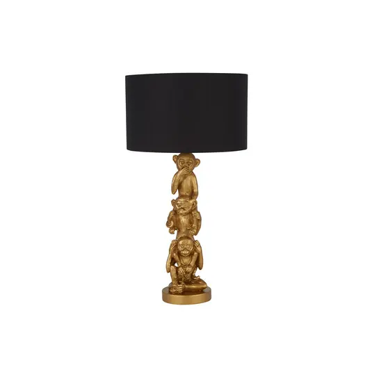Víkendová Akce Textilní stolní lampa Three Wise Monkeys