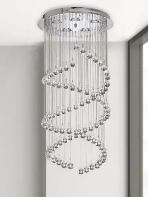Závěsné světlo Hallway s křišťálovým ověsem, 80 cm Ověřený