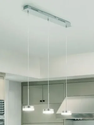 Závěsné svítidlo LED Dunk, hliník, 3 světla, 3 000 K, kov Tovární Cena