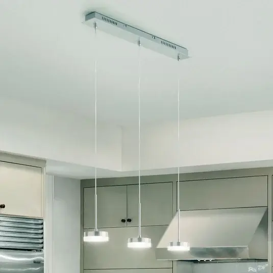 Závěsné svítidlo LED Dunk, hliník, 3 světla, 3 000 K, kov Tovární Cena