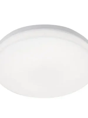 Sleva LED venkovní stropní světlo Trigo se senzorem bílá