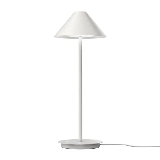 Originální Louis Poulsen LED stolní lampa Keglen, bílá, CCT, stmívatelné.