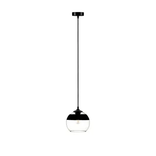 Závěsná lampa Monochrome Flash čirá/černá Ø 20cm Omezená Nabídka