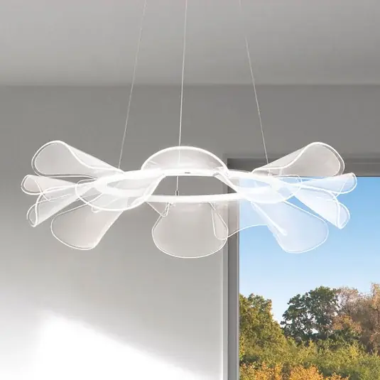 Kup Teď LED závěsné světlo Sylvie, kulaté, Ø 72 cm
