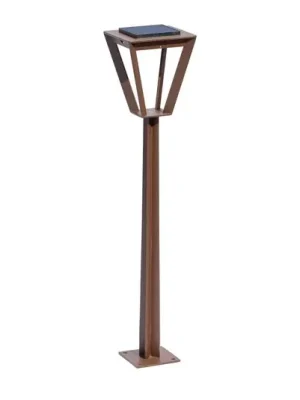 Levný LED solární osvětlení cesty Metro, senzor, corten