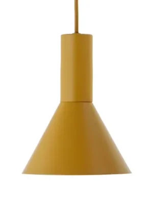 Autentický FRANDSEN Závěsné světlo Lyss, světle hnědé, kov, Ø 18 cm, E27