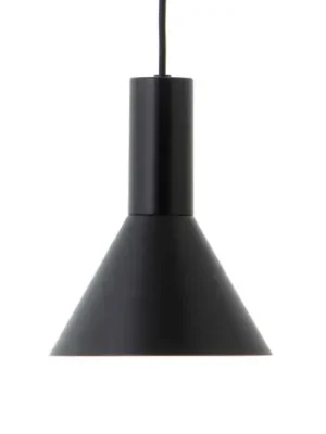 Nejlepší Volba FRANDSEN Závěsné světlo Lyss, černé, kov, Ø 18 cm, E27