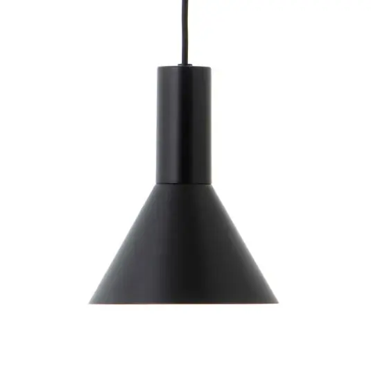 Nejlepší Volba FRANDSEN Závěsné světlo Lyss, černé, kov, Ø 18 cm, E27