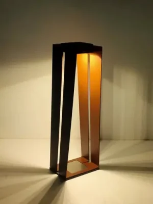Skaal LED solární lucerna se senzorem, corten, 70 cm Levný