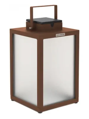 Solární lucerna LED Tradition, corten, výška 40 cm Sezónní Sleva