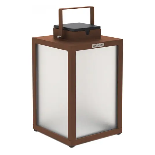 Solární lucerna LED Tradition, corten, výška 40 cm Sezónní Sleva