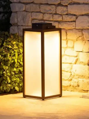 Solární lucerna LED Tradition, corten, výška 65 cm Přímo Od Výrobce